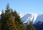 � W. Ransburg; Es geht rauf auf den Na�feldriegel - Unterwegs ein Blick auf herrlich schneebedeckte Berge...